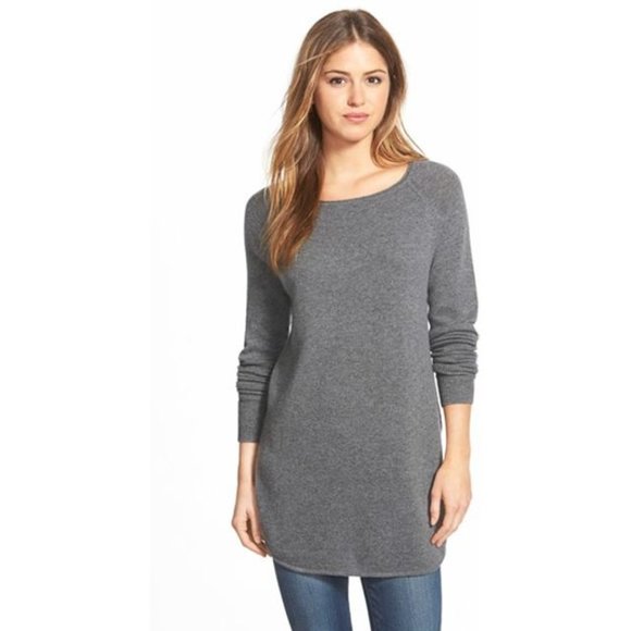 Halogen Boatneck Wool Cashmere Tunic 